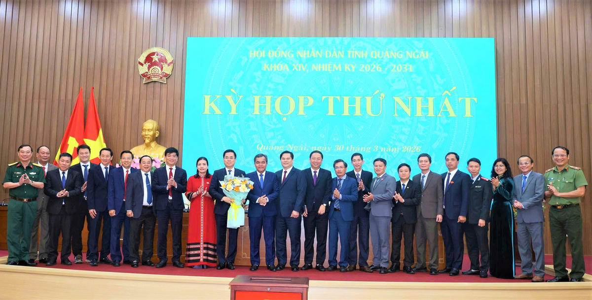Ông Nguyễn Hoàng Giang tái đắc cử Chủ tịch UBND tỉnh Quảng Ngãi, nhiệm kỳ 2026- 2031. Ảnh: CV.