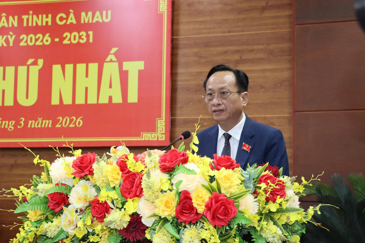 Ông Phạm Văn Thiều tái đắc cử Chủ tịch HĐND tỉnh Cà Mau khoá XI, nhiệm kỳ 2026 – 2031. Ảnh: Nguyên Du