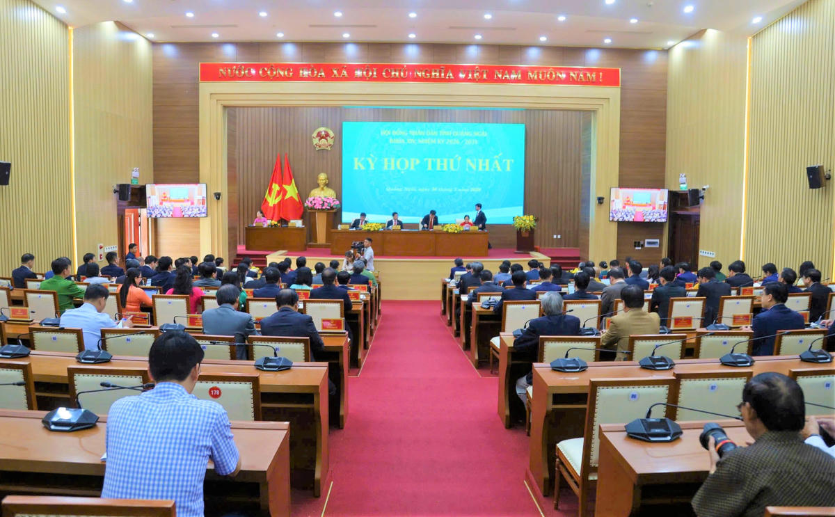 Quang cảnh kỳ họp thứ nhất. Ảnh: CV.