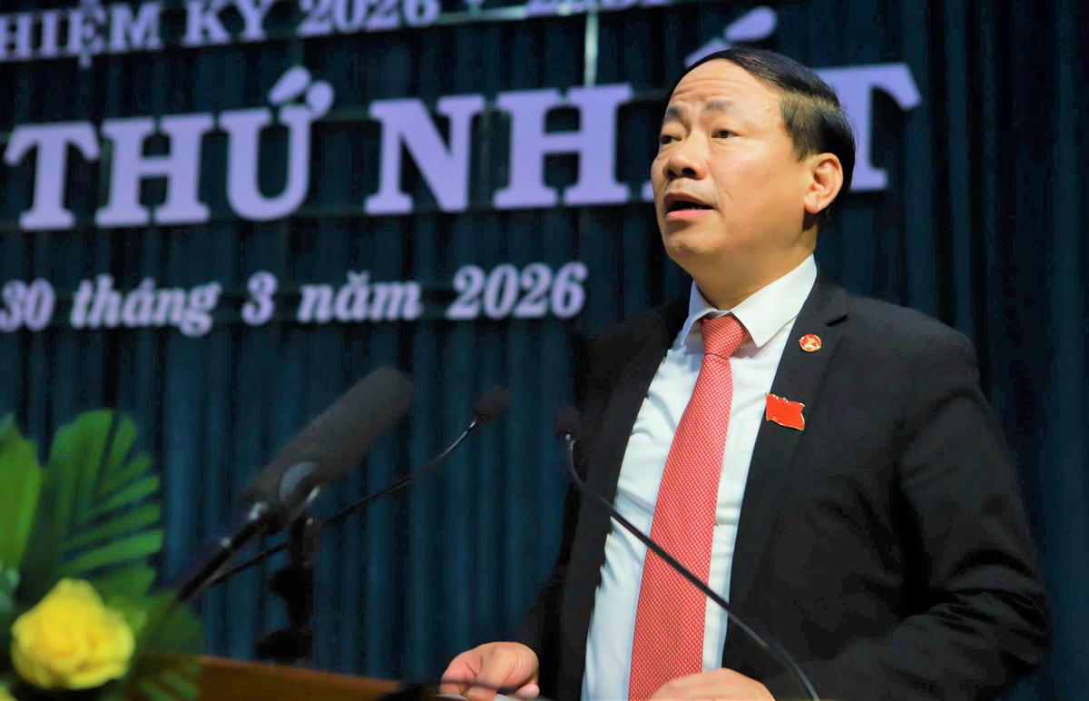 Ông Phạm Anh Tuấn, Chủ tịch UBND tỉnh Gia Lai phát biểu nhận nhiệm vụ. Ảnh: CV.