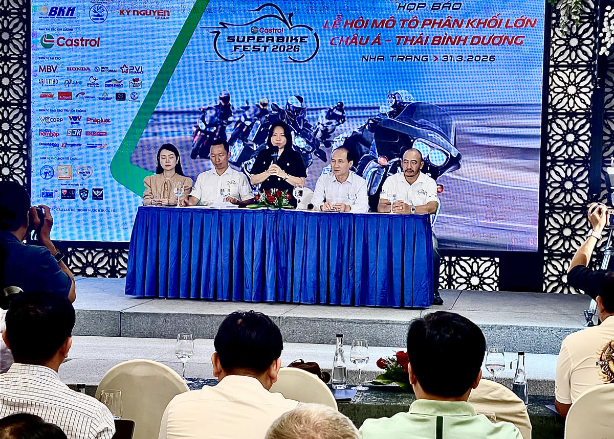 Khánh Hòa tổ chức Lễ hội đua xe Mô tô phân khối lớn Châu Á – Thái Bình Dương 2026