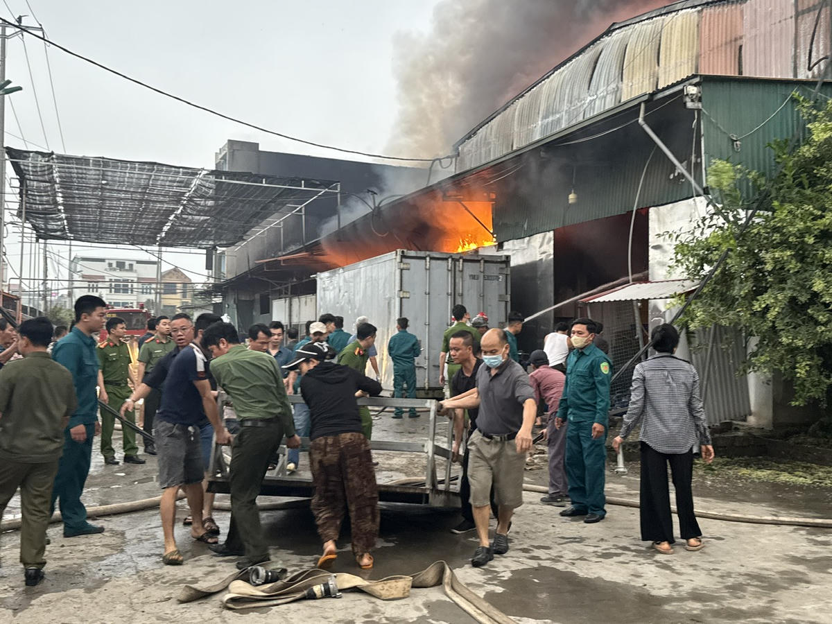 Hiện trường vụ cháy.