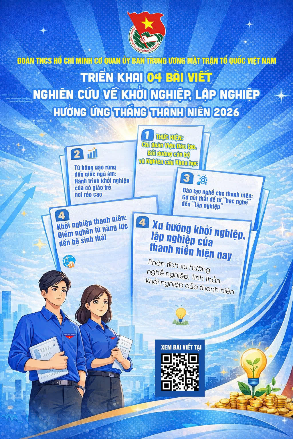 Nghiên cứu về khởi nghiệp, lập nghiệp hưởng ứng Tháng Thanh niên 2026.