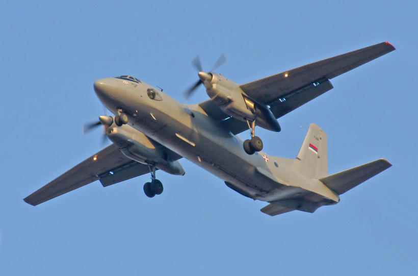 Máy bay quân sự Antonov-26 của Nga. (Nguồn: AP).