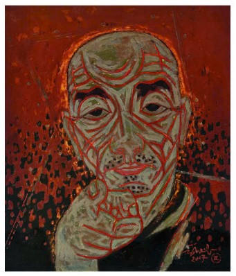 Một tác phẩm sẽ trưng bày tại triển lãm.