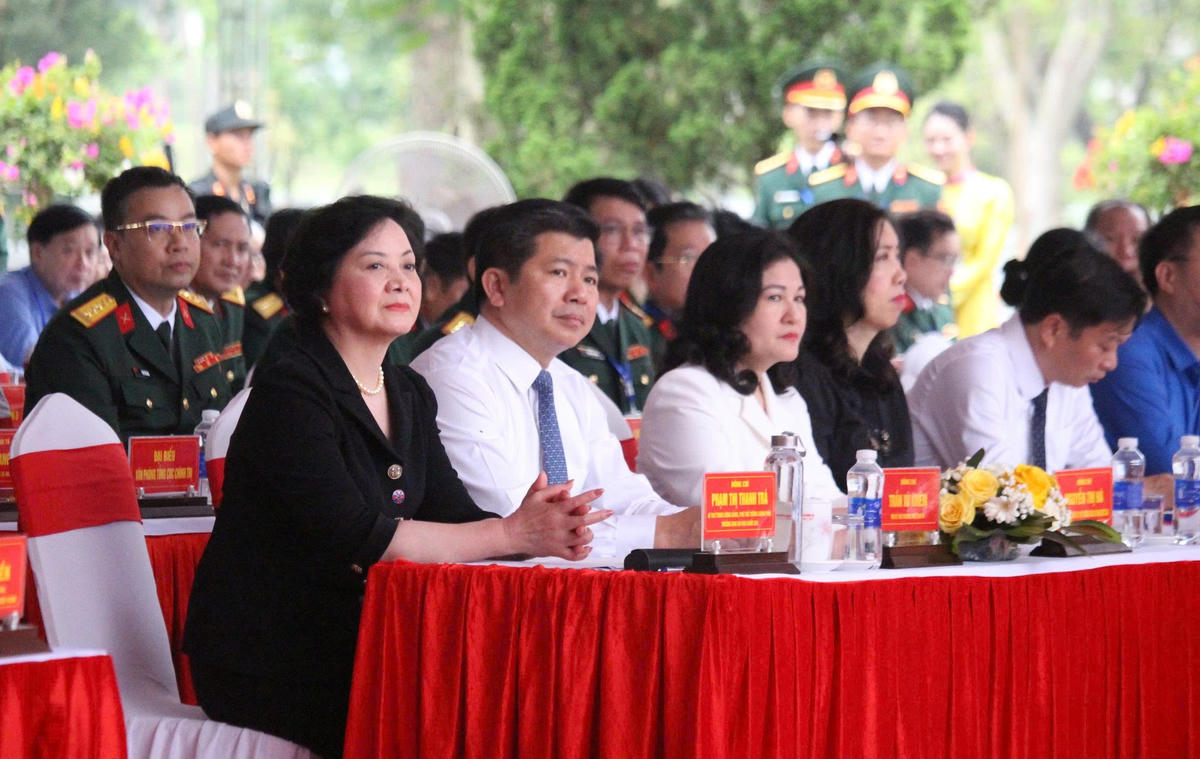 Phó Thủ tướng Phạm Thị Thanh Trà và các đại biểu dự lễ phát động. Ảnh: DL.