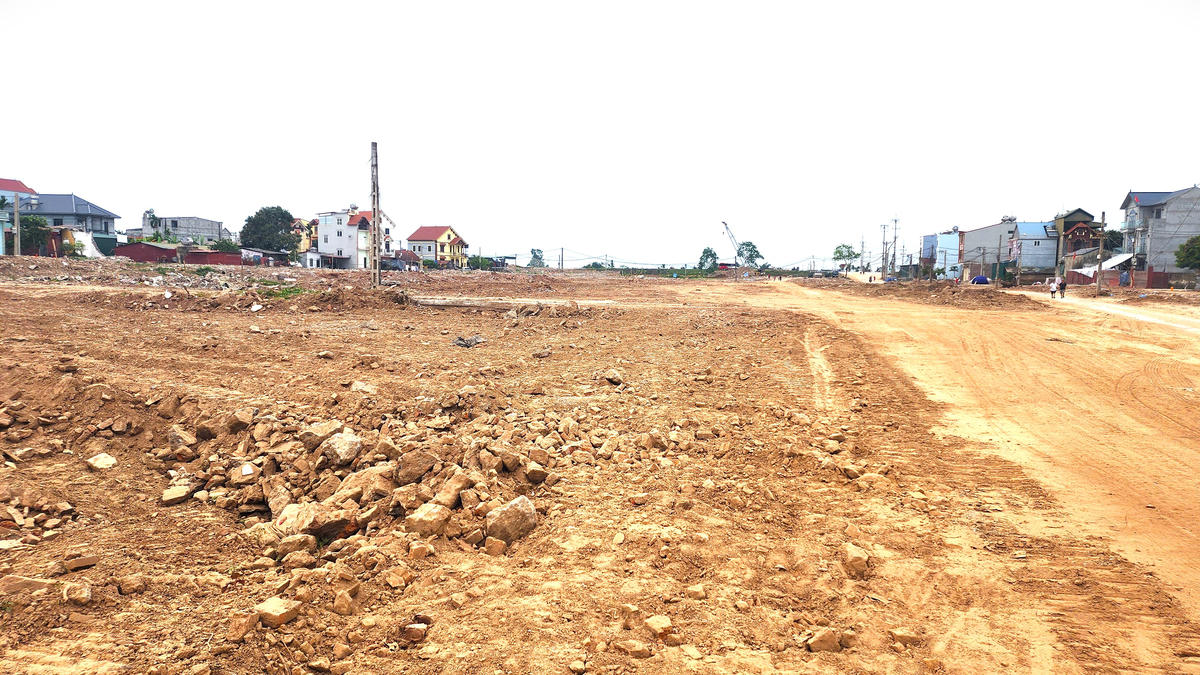 Toàn bộ đất tại thôn Khê Ngoại 2 (xã Mê Linh, Hà Nội) đã được giải phóng mặt bằng xong.