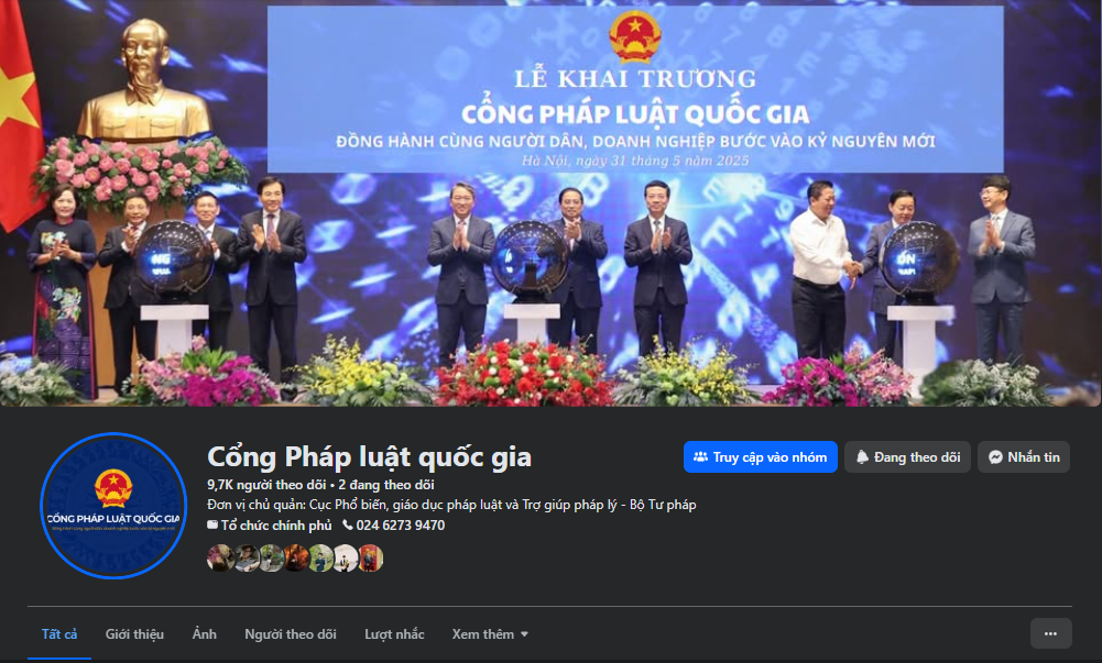 Cổng Pháp luật quốc gia - Nền tảng số đưa pháp luật đến gần người dân