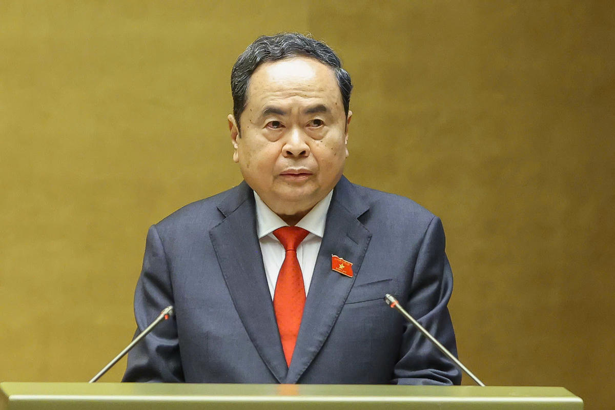 Chủ tịch Quốc hội Trần Thanh Mẫn phát biểu khai mạc Kỳ họp thứ Nhất, Quốc hội khóa XVI.