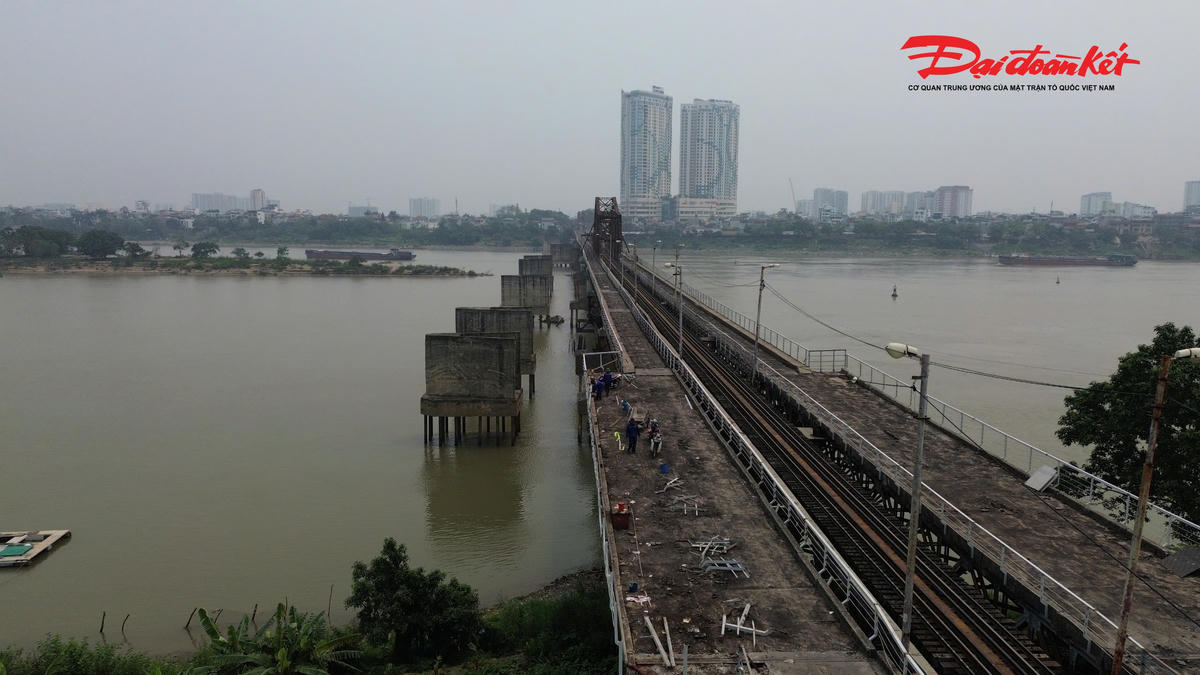 Công trường cầu Long Biên: Chạy nước rút hồi sinh biểu tượng trăm năm