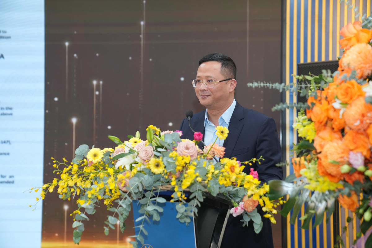 Ông Uông Việt Dũng - Cục trưởng Cục hàng không Việt Nam phát biểu tại sự kiện.