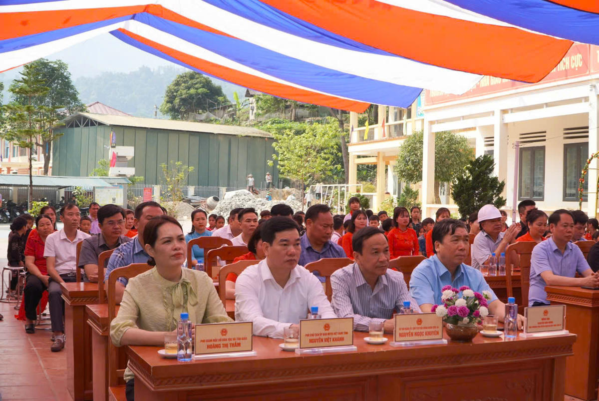 Phó Chủ tịch Ủy ban MTTQ Việt Nam tỉnh Tuyên Quang Nguyễn Việt Khánh dự Lễ khởi công dự án.