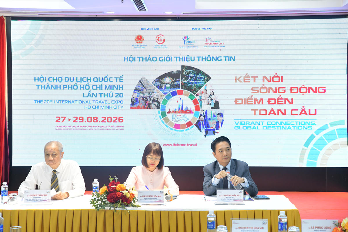 Đoàn chủ trì thông tin về&nbsp;ITE HCMC 2026.