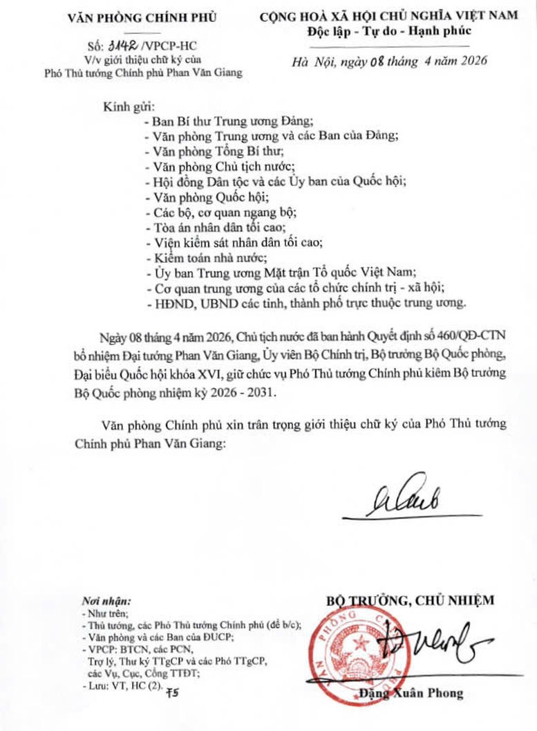 Giới thiệu chữ ký của Thủ tướng và các Phó Thủ tướng Chính phủ nhiệm kỳ 2026-2031- Ảnh 3.