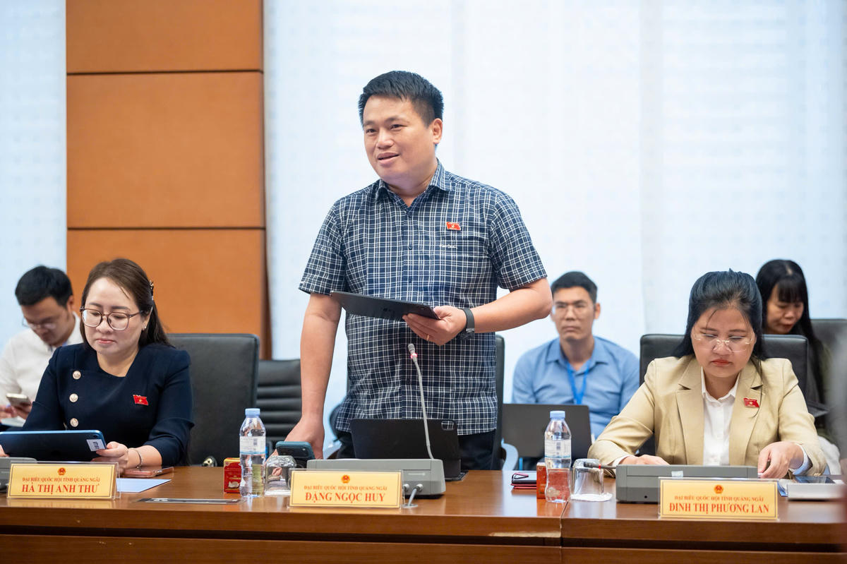 Ông Đặng Ngọc Huy phát biểu (Ảnh: Quang Vinh)