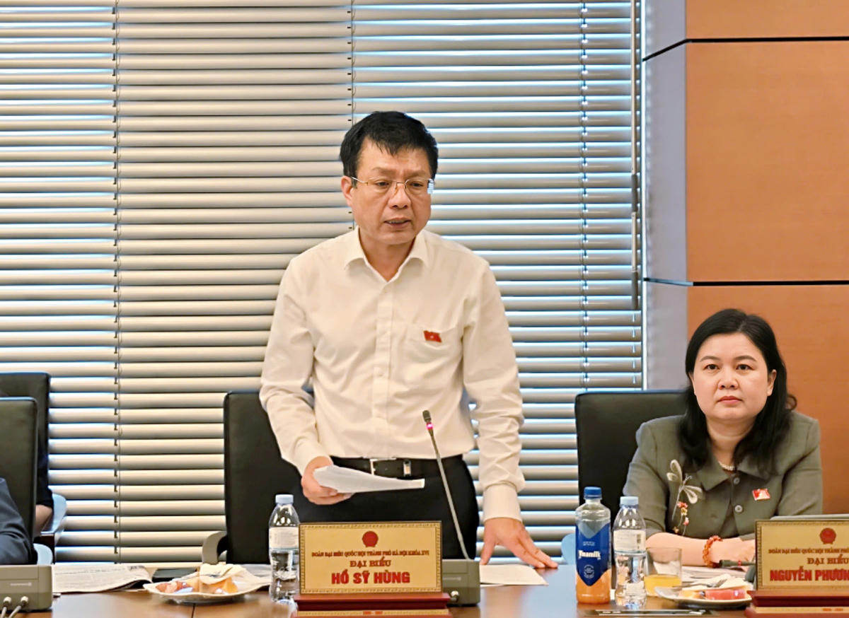 Ông Hồ Sỹ Hùng phát biểu (Ảnh: Quang Vinh)