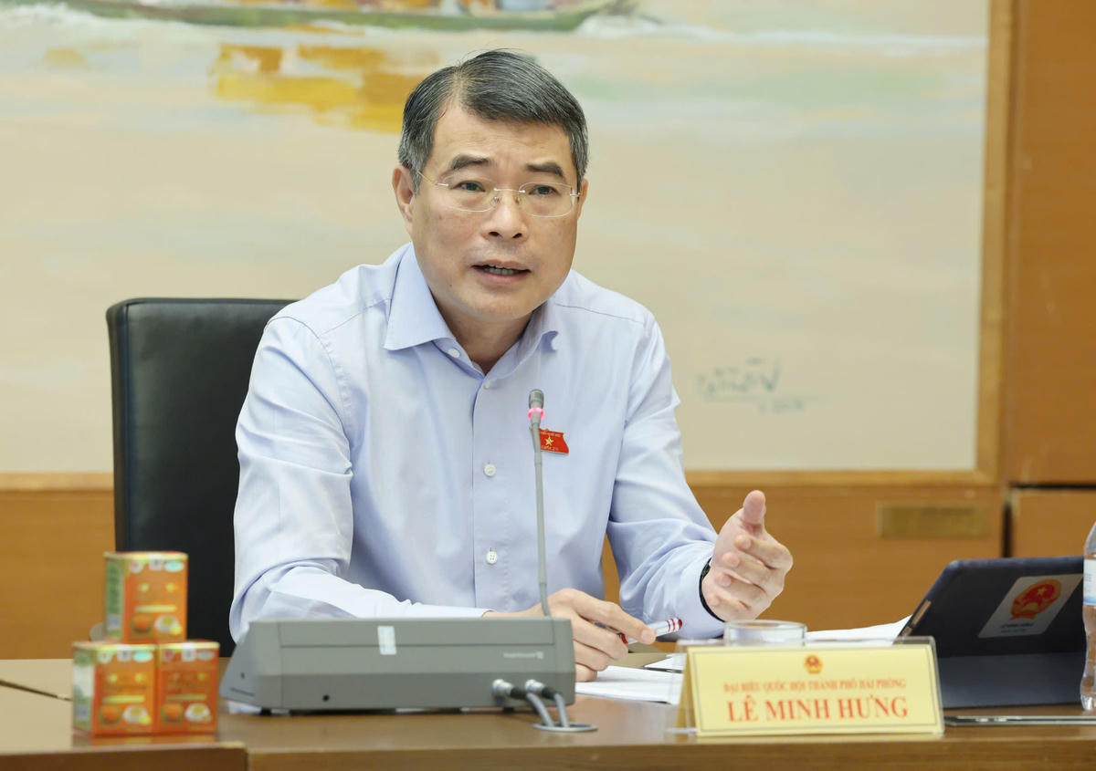 Thủ tướng Chính phủ Lê Minh Hưng phát biểu tại Tổ (Ảnh: Quang Vinh)