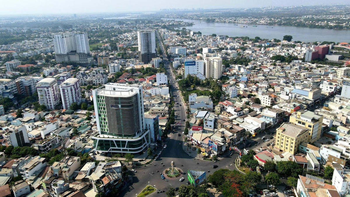 Một góc đô thị của tỉnh Đồng Nai trong định hướng phát triển 5 vùng kinh tế - xã hội. Ảnh: Nghiêm Ý.