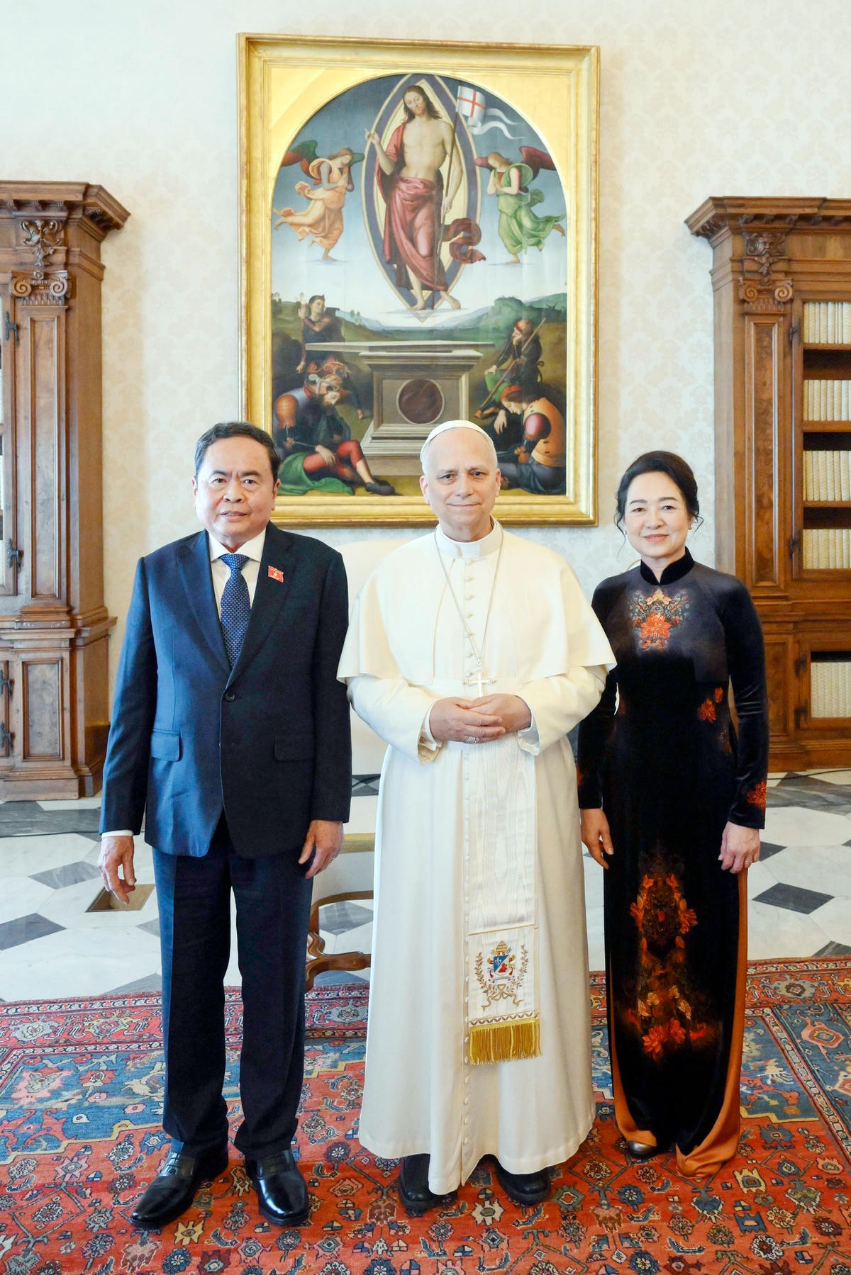 Chủ tịch Quốc hội Trần Thanh Mẫn và Phu nhân hội kiến Giáo hoàng Leo XIV