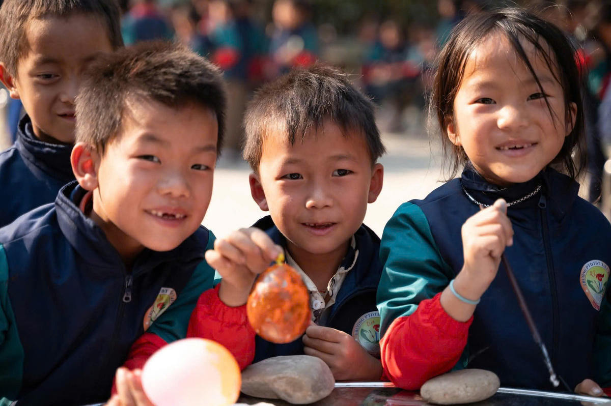 Những viên đá nhỏ viết nên ước mơ tuổi thơ vùng cao