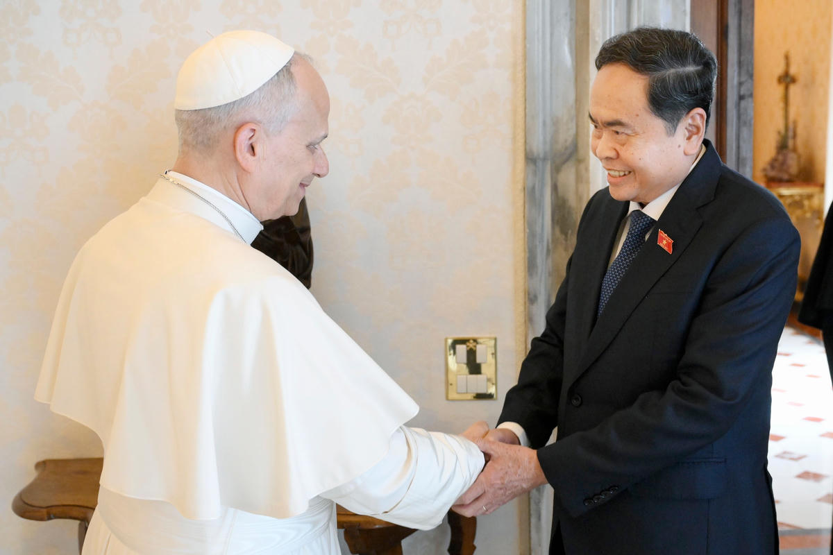 Chủ tịch Quốc hội Trần Thanh Mẫn hội kiến Giáo hoàng Leo XIV