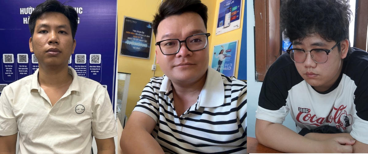 Các đối tượng trong chuyên án. Ảnh: CAQT.