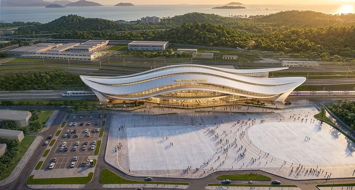 Hạ Long Station được đặt tại Công viên rừng Globe Hạ Long, Vinhomes Global Gate Hạ Long