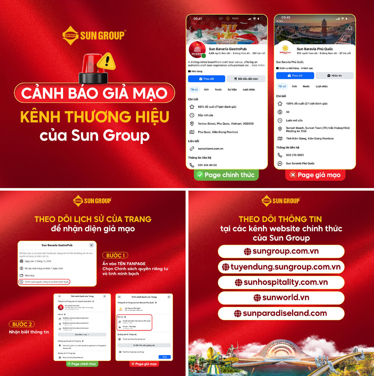 Sun Group cảnh báo thủ đoạn mạo danh thương hiệu du lịch, tuyển dụng