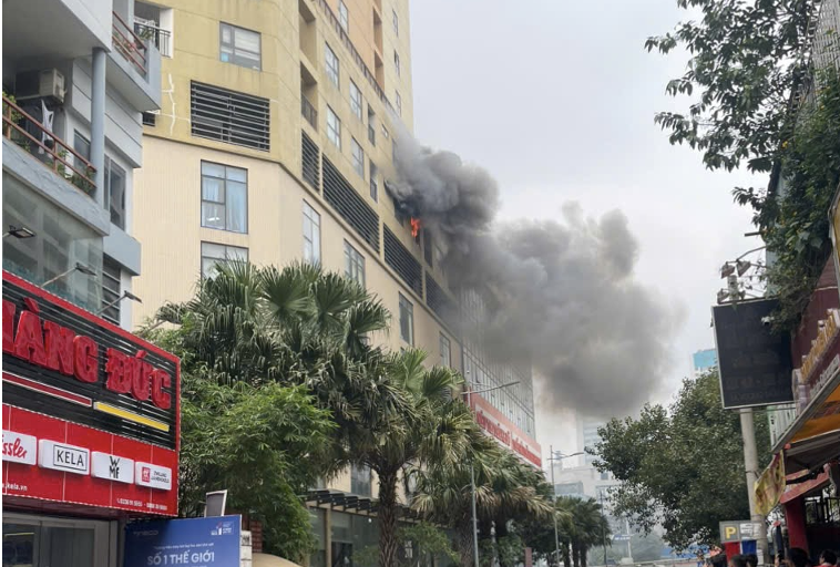 Hiện trường vụ cháy.