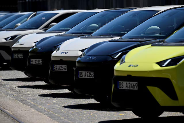 Xe điện của hãng BYD tại Berlin (Đức). Nguồn: Reuters.