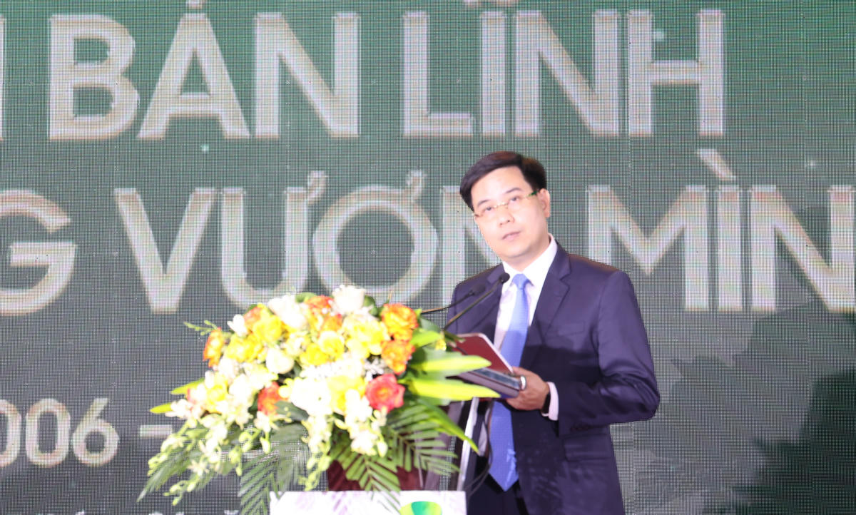 Ông Lê Anh Xuân, Giám đốc Ngân hàng Nhà nước Khu vực 9 phát biểu tại hội nghị. Ảnh: Chí Đại.