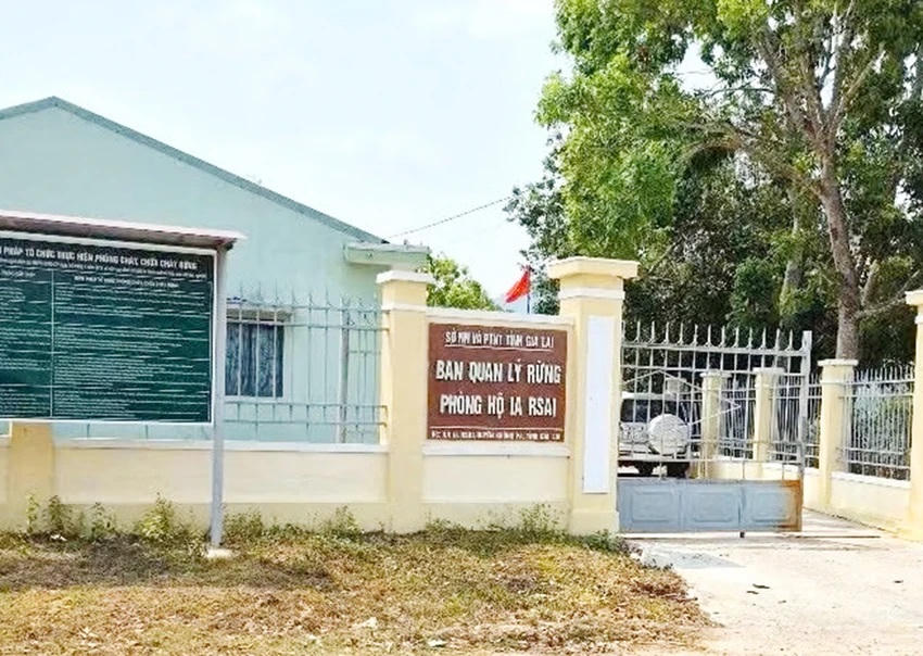 Một góc trụ sở Ban quản lý rừng phòng hộ&nbsp;Ia Rsai. Ảnh: CV.