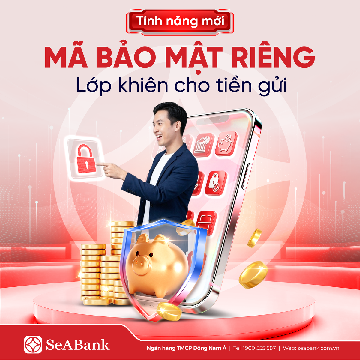 SeABank dẫn đầu xu hướng bảo vệ tiền gửi bằng mã số bảo mật, nâng cao an toàn tài chính cho khách hàng