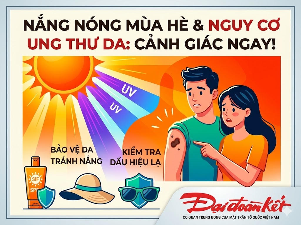 Cảnh giác nguy cơ ung thư da trong mùa hè