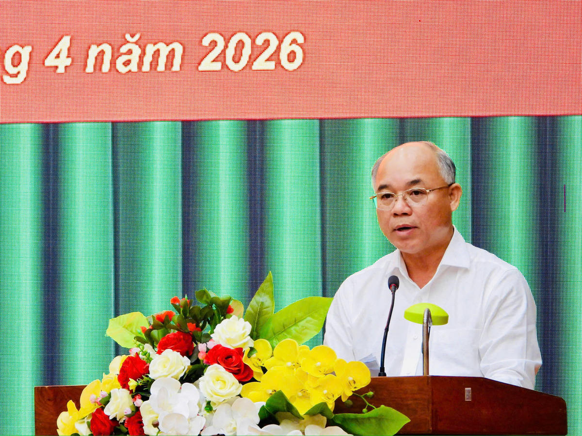 Đồng chí Trương Công Thái, Tỉnh ủy viên, Phó Chủ tịch UBND tỉnh Đắk Lắk phát&nbsp; biểu chỉ đạo tại hội nghị. Ảnh: Thanh Nga.