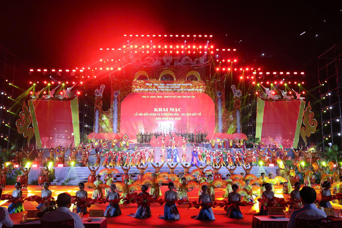 Chương trình nghệ thuật Khai mạc&nbsp;Lễ hội Đền Hùng và Tuần Văn hóa - Du lịch Đất Tổ năm Bính Ngọ 2026.