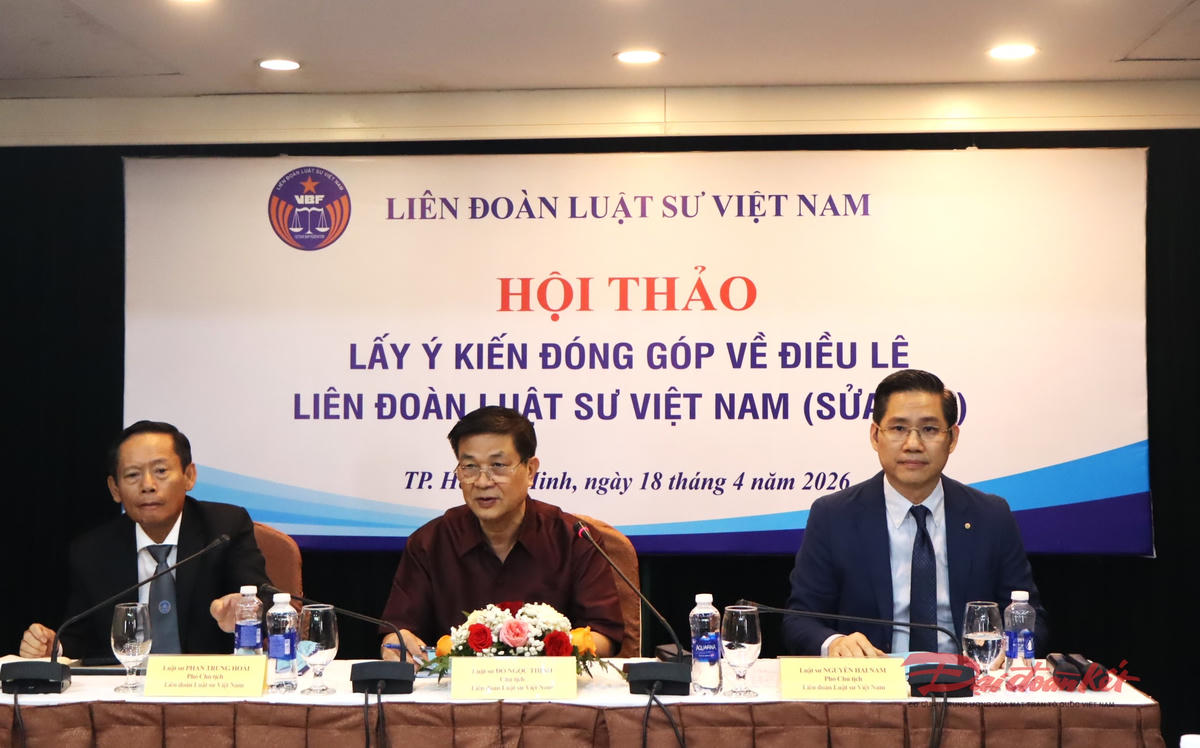 Liên đoàn Luật sư Việt Nam lấy ý kiến đóng góp sửa đổi điều lệ hoạt động