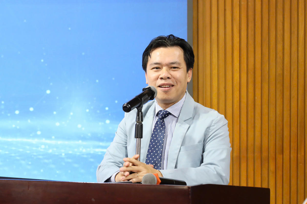 GS.TS Đỗ Văn Đại, Phó Hiệu trưởng Trường Đại học Luật TP Hồ Chí Minh phát biểu tại hội thảo. Ảnh: Thành An.