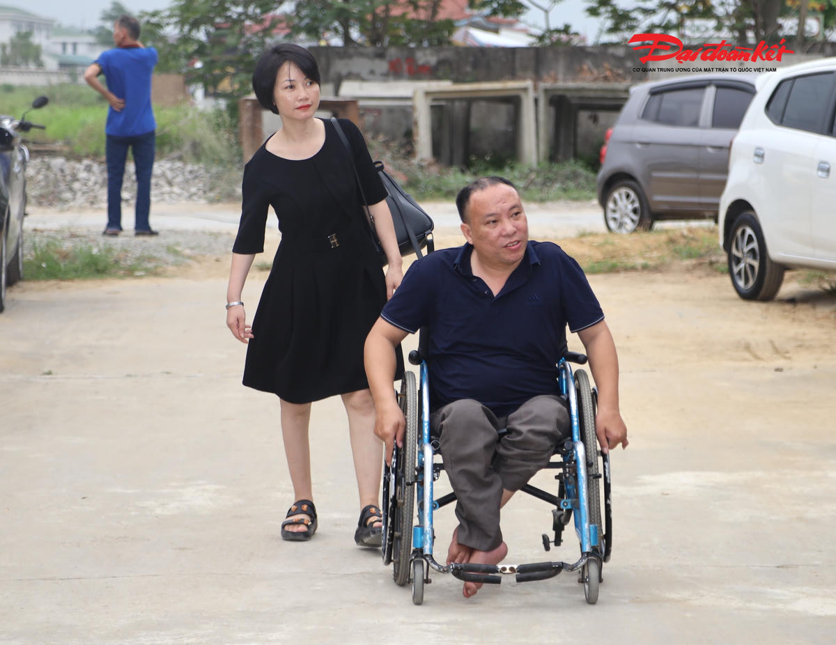 Hội viên người khuyết tật tỉnh Nghệ An tham gia chương trình. Ảnh: ĐB