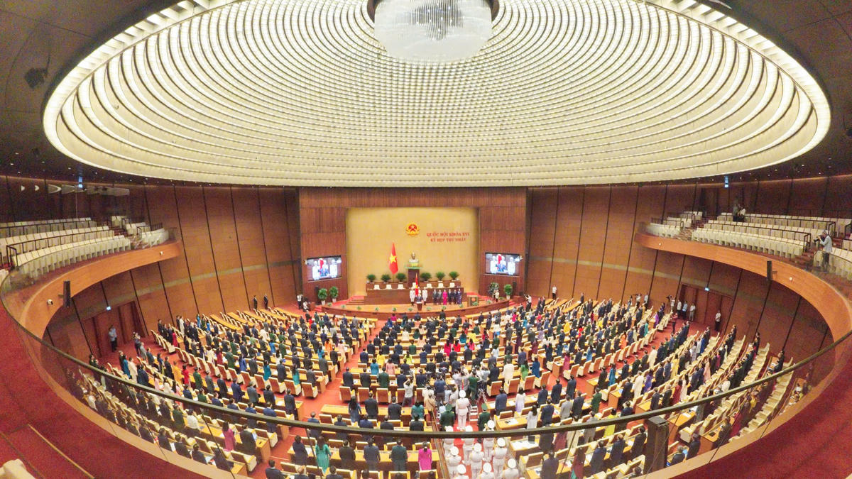 Toàn cảnh Kỳ họp thứ Nhất, Quốc hội khoá XVI. 	Ảnh: Quang Vinh