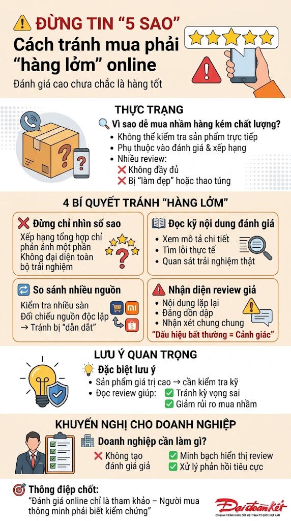 Những cảnh báo và thông điệp người tiêu dùng cần lưu ý