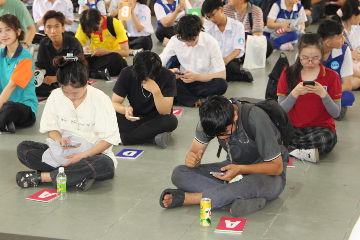 Một tiết mục dự thi của các thí sinh. Ảnh: Q.Đ