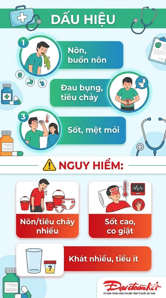 Ngộ độc thực phẩm: Nhận biết sớm – xử trí kịp thời