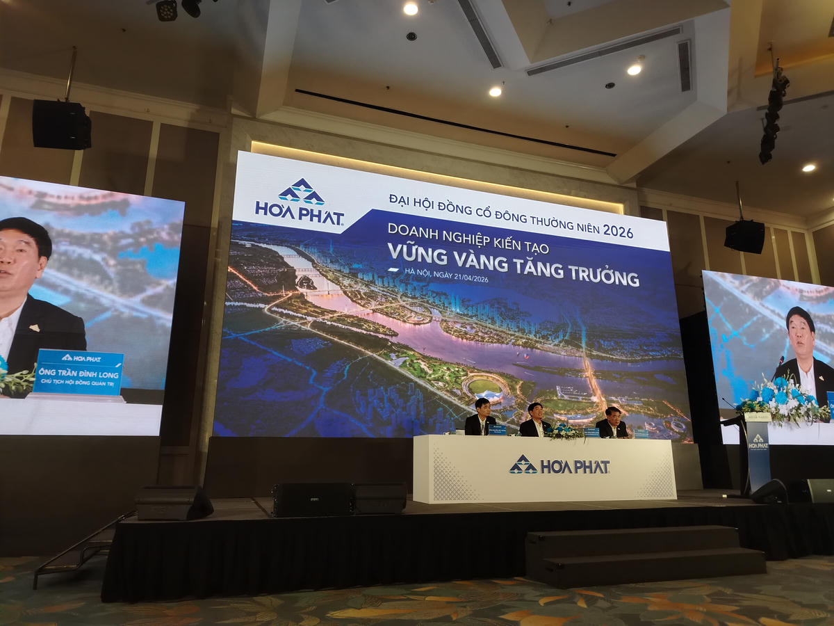 Đại hội đồng cổ đông thường niên 2026 Tập đoàn Hoà Phát. Ảnh: T.H.