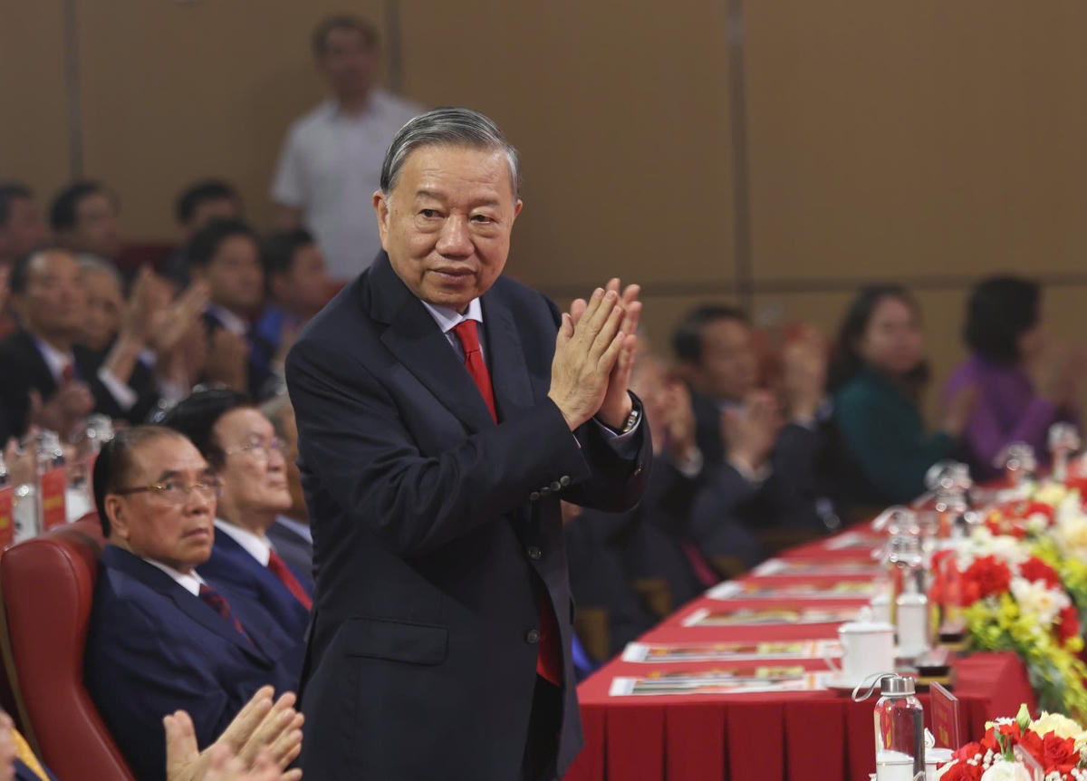 Tổng Bí thư, Chủ tịch nước Tô Lâm tham dự buổi lễ. Ảnh: HN.