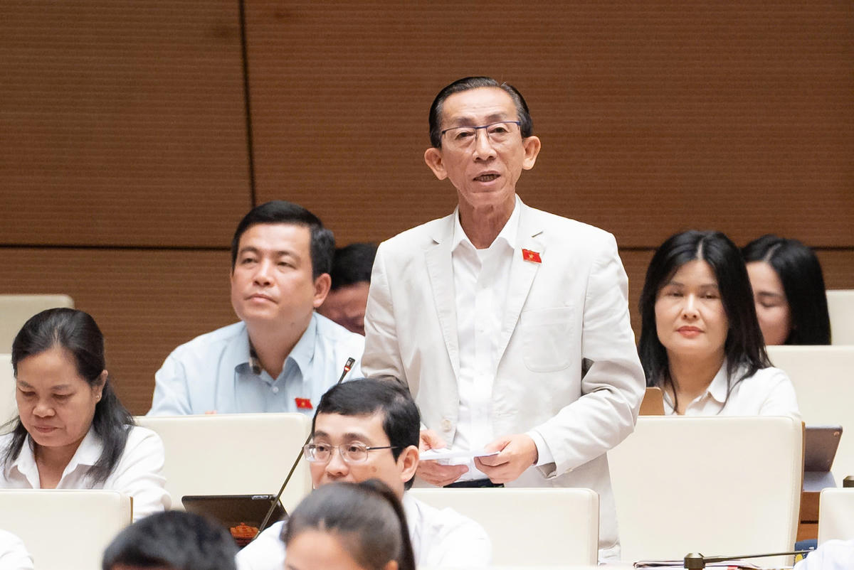 Đại biểu Trần Hoàng Ngân, ĐBQH TP. Hồ Chí Minh phát biểu 