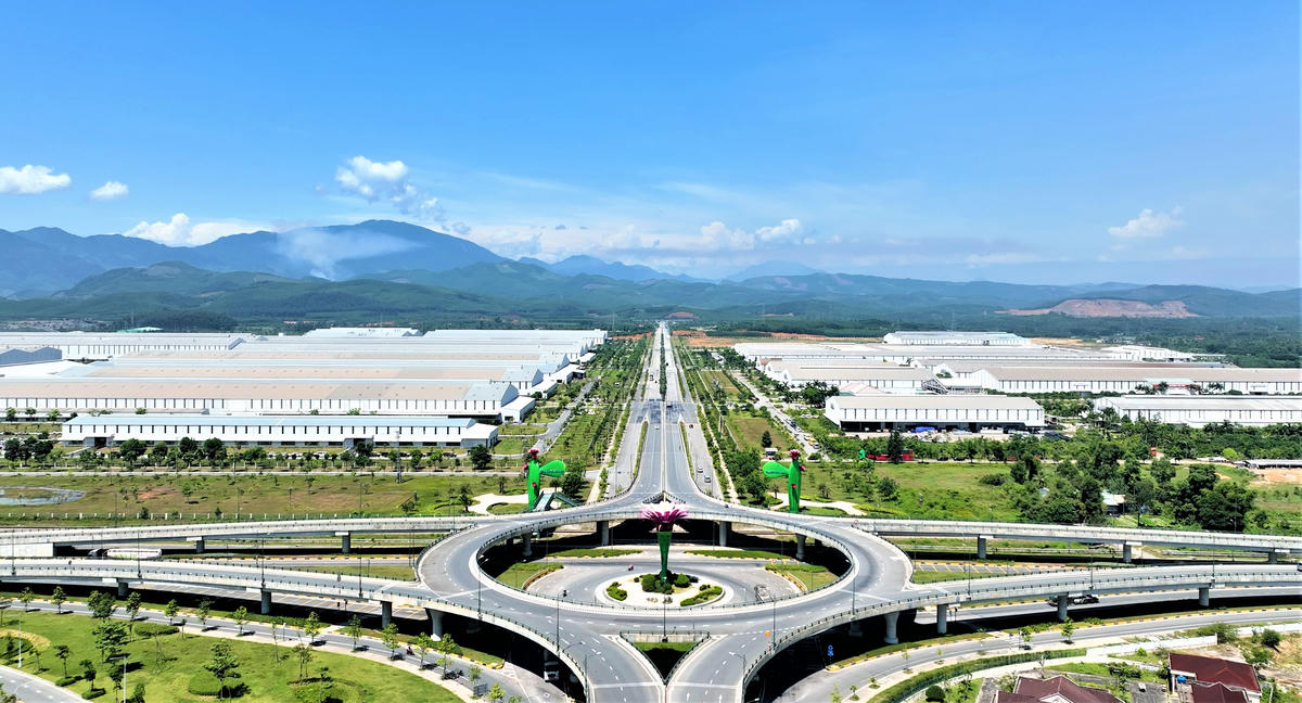 Toàn cảnh Khu công nghiệp THACO Chu Lai. Ảnh: CV.