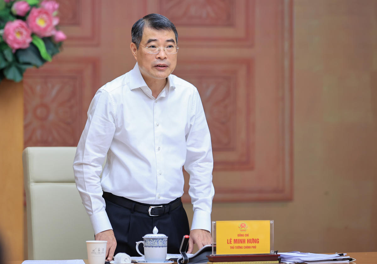 Thủ tướng Lê Minh Hưng chủ trì cuộc làm việc với Bộ Khoa học và Công nghệ - Ảnh: VGP/Nhật Bắc