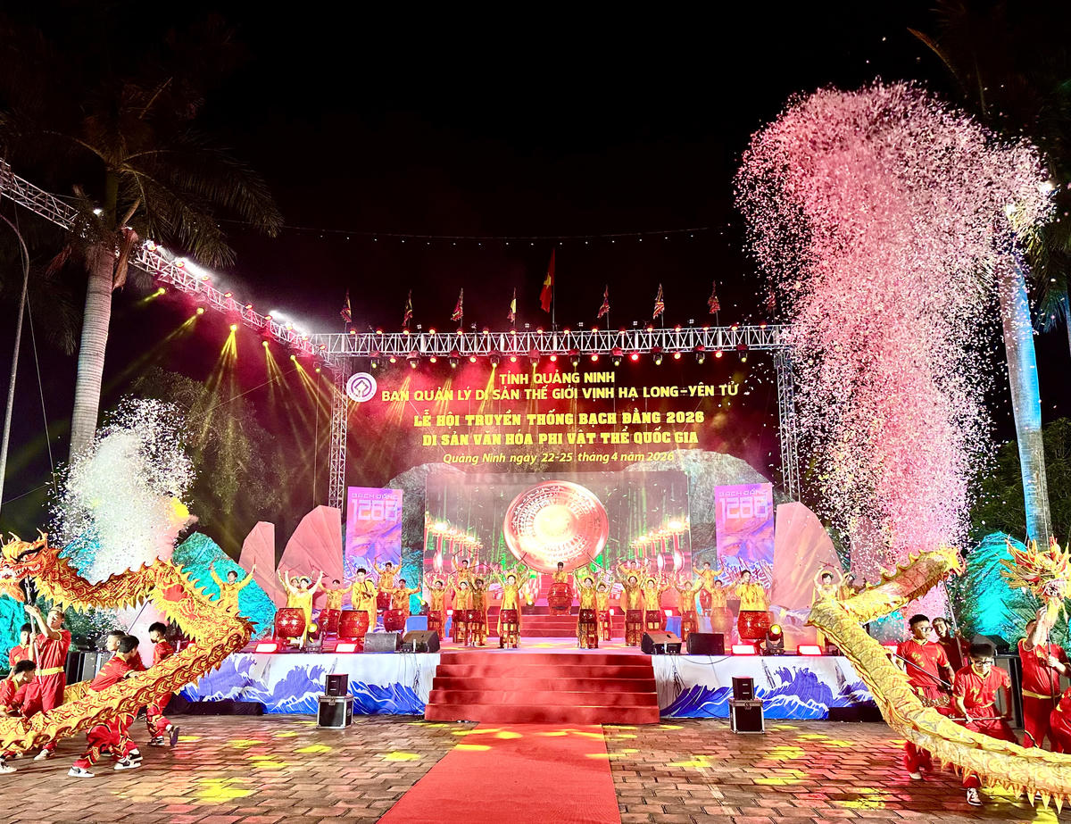 Chương trình nghệ thuật đặc sắc tại lễ khai hội truyền thống Bạch Đằng năm 2026.