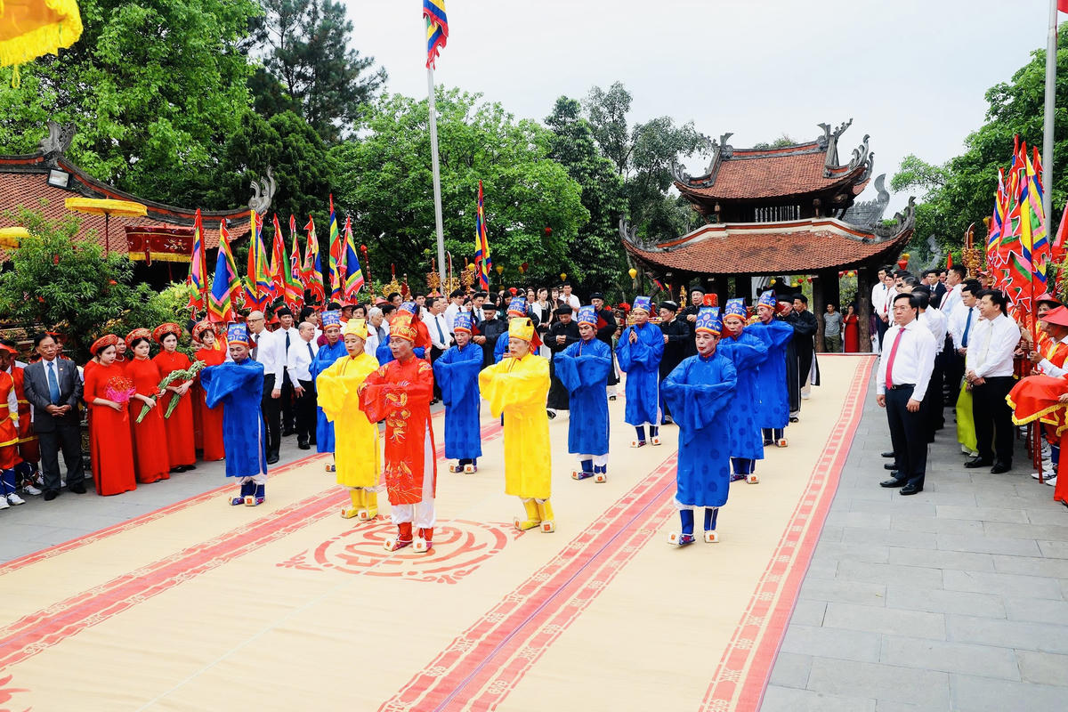 Lễ giỗ Đức Quốc Tổ Lạc Long Quân năm Bính Ngọ 2026. Ảnh: T.D.